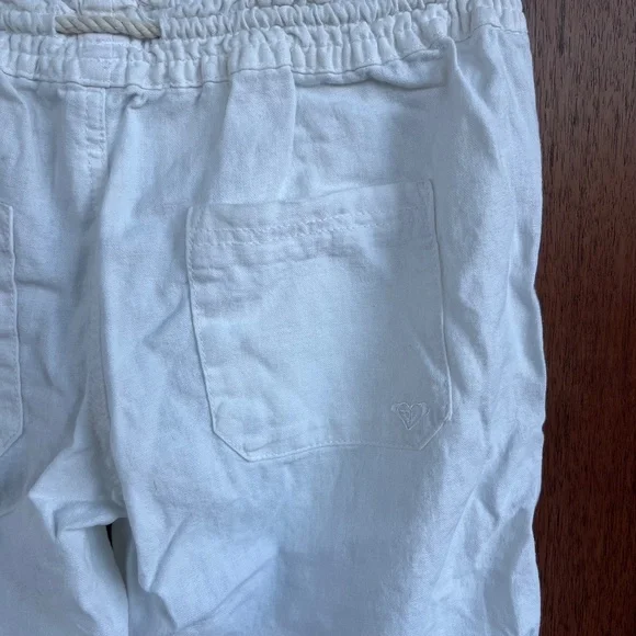 Women's White Roxy Pants - Picture 3 of 7